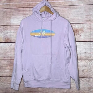 Women's Pink Hoodie Marin Beach Small